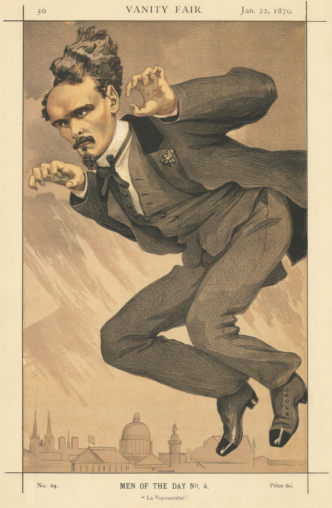 VANITY FAIR SPY CARTOON Victor Henri Rochefort 'La Voyoucratie' Vaudeville 1870